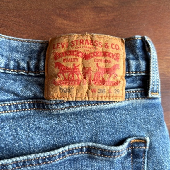 LEVI’S 505 Men’s Jeans Size 36x29 - Picture 3 of 8